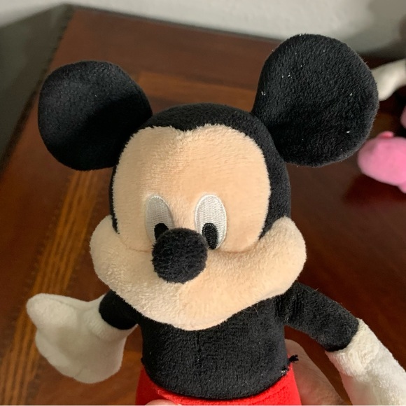 The Disney Store Minnie and Mickey Mouse Beanie Plushie Stuffed Animals - Picture 3 of 10